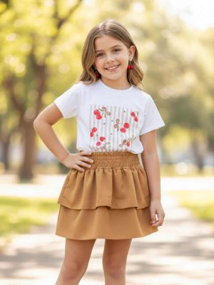 GRADE T-SHIRT CHERRY BOW