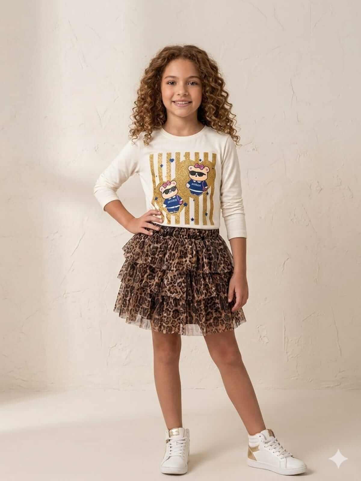 GRADE BLUSA MANGA LONGA URSO ELEGANTE - Imagem 2