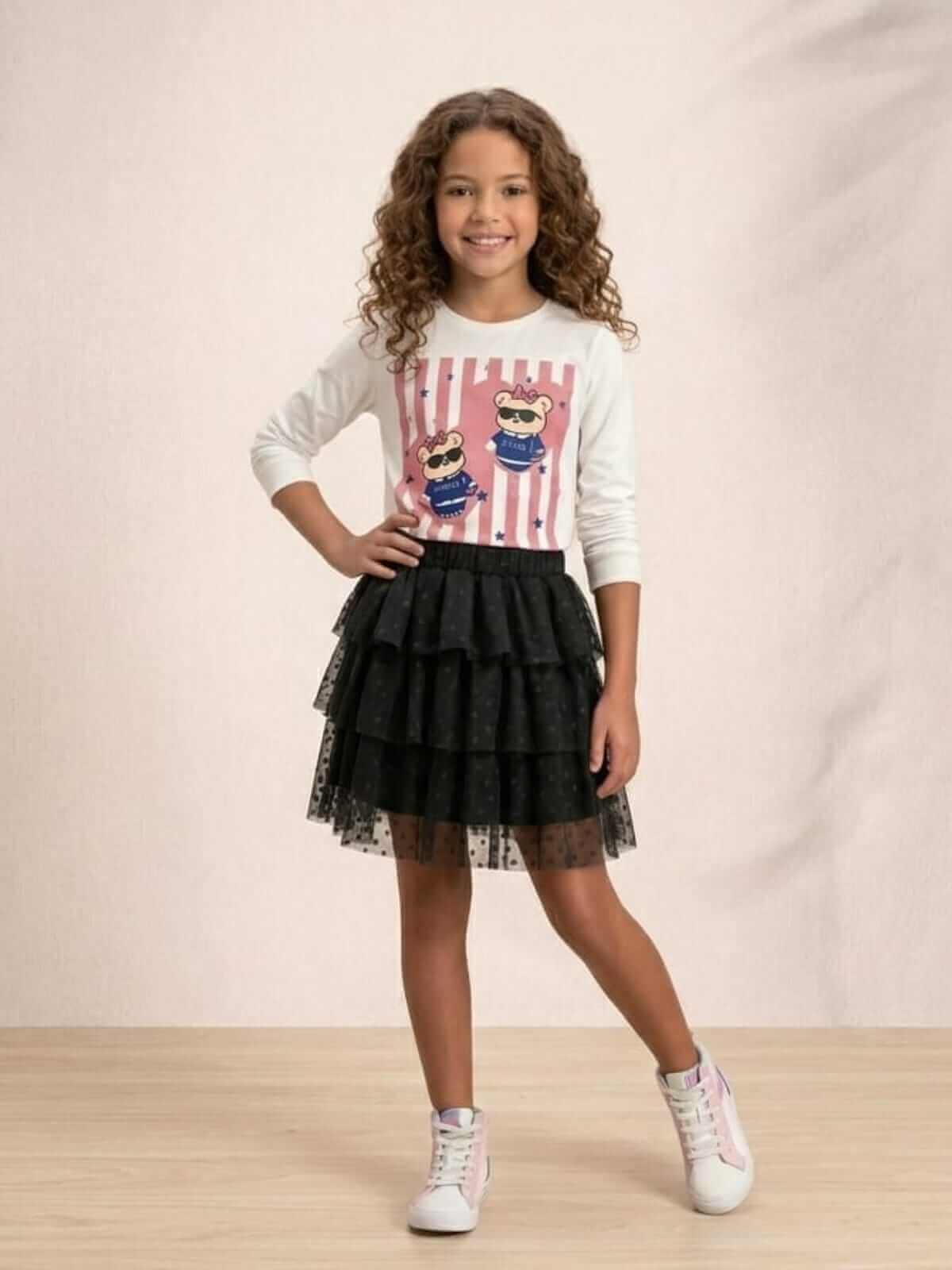 GRADE BLUSA MANGA LONGA URSO ELEGANTE - Imagem 4